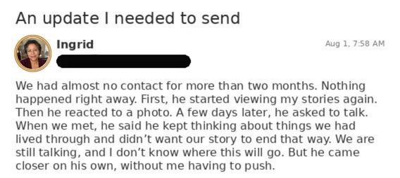 Message received after the Registry